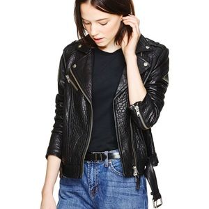 Mackage Rumer Leather Moto Biker Jacket SZ M exclusively for Aritzia